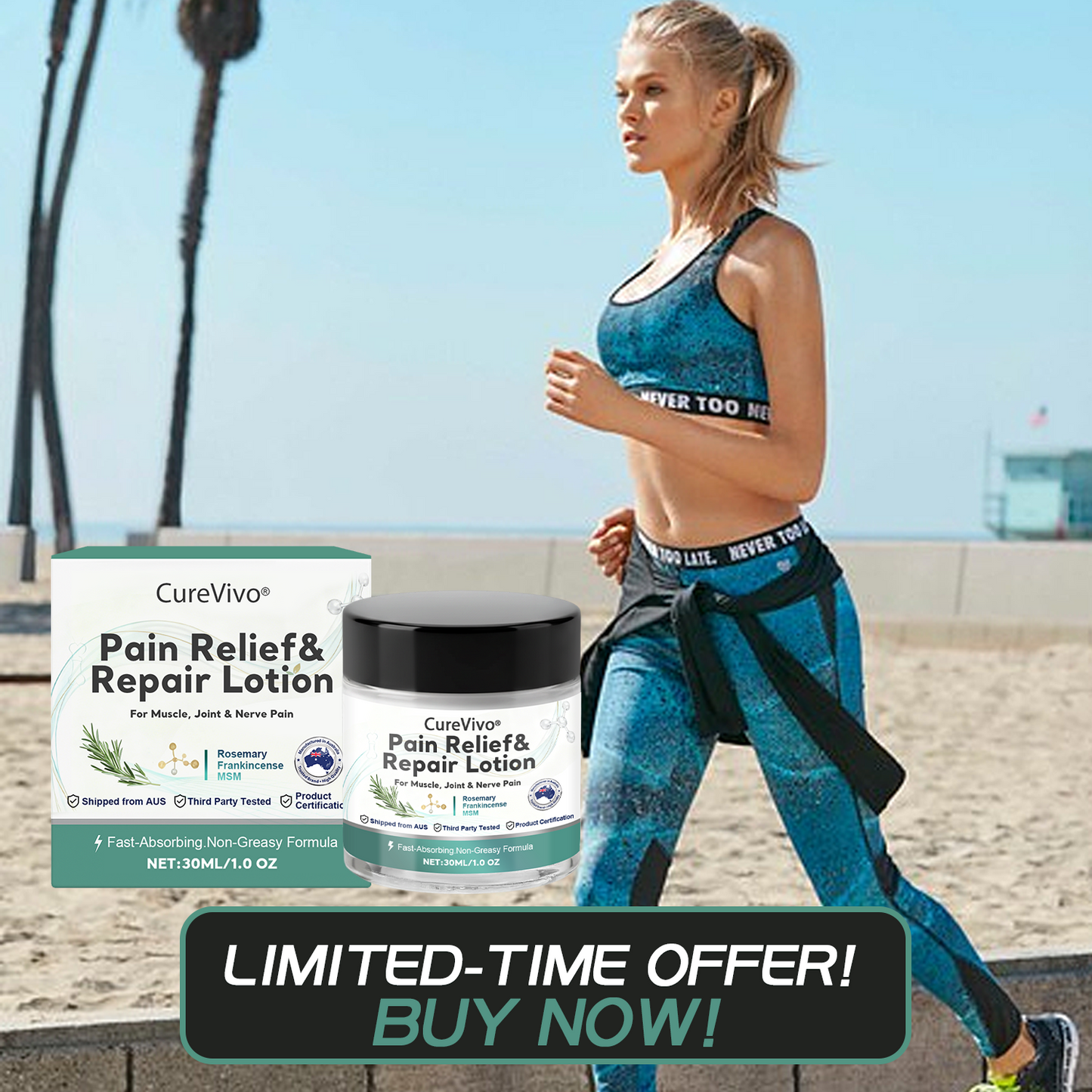 CureVivo® Pain Relief& Repair Lotion👩‍⚕️For Muscle, Joint & Nerve Pain