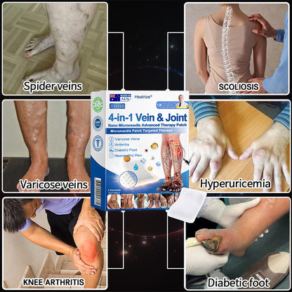 🇦🇺Healrize® 🎉4-in-1 Vein & Joint Nano Microneedle Advanced Therapy Patch🔥(Once daily, visible results in 7 days — supports arthritis, varicose veins, diabetic foot, and nerve pain.)